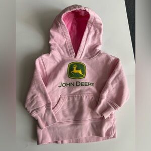 John Deere Hoodie Pink 2T